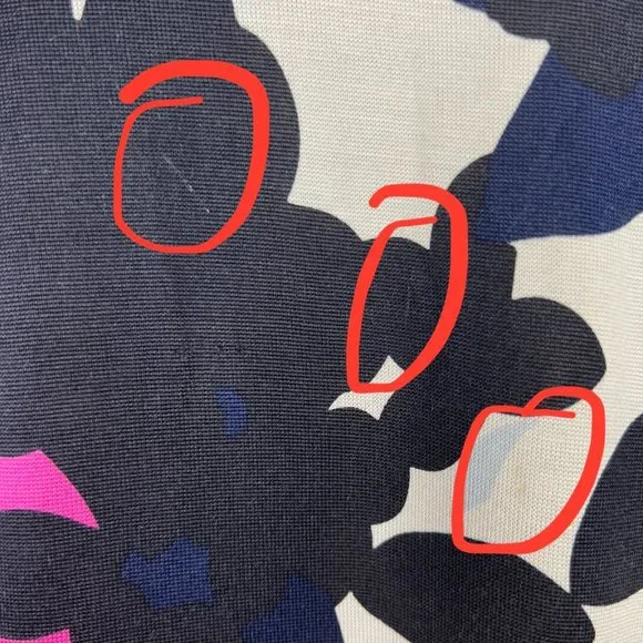 Diane Von Furstenberg 3/4 Sleeve Floral Silk Boatneck Shift Dress Size 10 D1365 - Picture 6 of 12